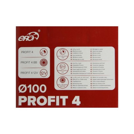 Exhaust Era Profit 4, D = 100 mm, 220–240 V, channel fan-5