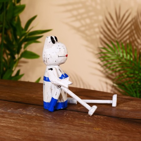 Souvenir "Frog" hanging paws, wood 25 cm-4
