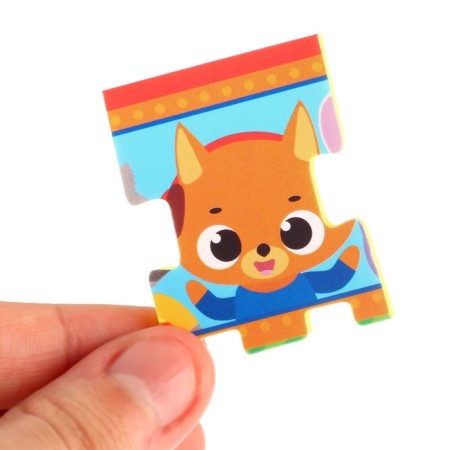 Soft puzzle for kids "Pyramid: Transport", 8 parts, crumb I-5