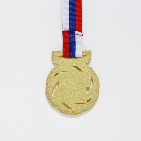 Prize medal 192 diam 4 cm. 1 place. The color of evil. With a ribbon-4