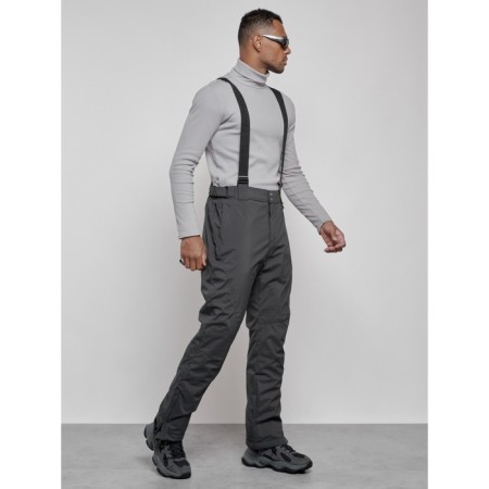 Semi-combinezone ski insulated male winter, size 56, dark gray color-2
