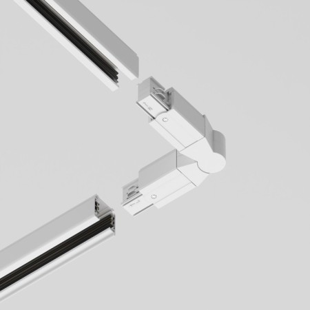 Connector Warden joint for the Technical Tracs-31W overhead track system, 22.5x3.2x3.3 cm, white color-4