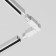 Connector Warden joint for the Technical Tracs-31W overhead track system, 22.5x3.2x3.3 cm, white color