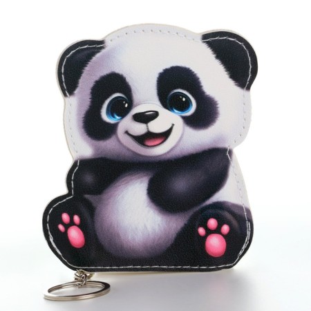 Children's wallet "Puffy panda", 8*11 cm-1