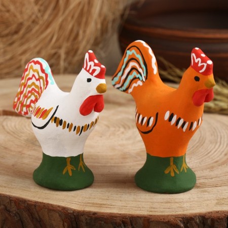 Souvenir "Rooster", Kargopol toy-3