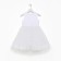 Children's dress with beads kaftan p. 34 (122-128 cm), white