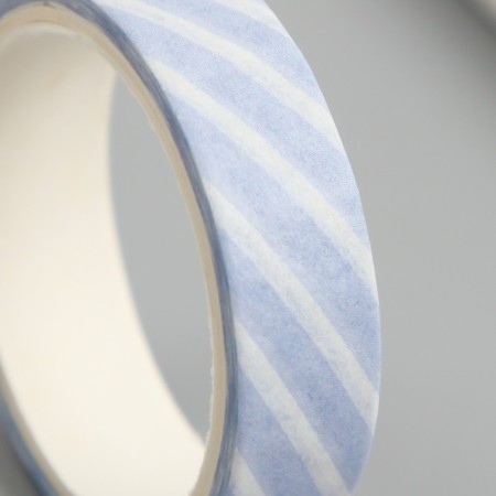 Adhesive tape Paper "Blue Cage" width 1; 1.5 cm winding 3 m set 8 pcs-3