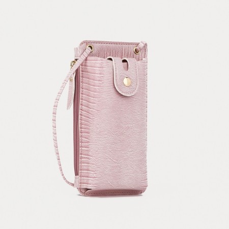 Baby bag on magnet, long belt, pink color