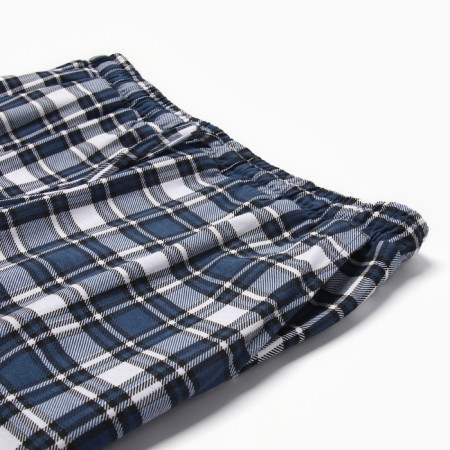 Home pants men's, color blue-black and white cage, size 52-1