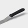 A blade-tank with a plastic handle, curved, 40 cm, working part 30 cm, black color