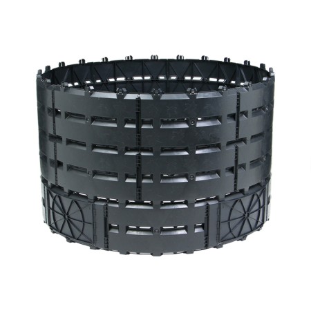 Plastic composter, 1200 l, 85 x 134 x 134 cm, black