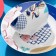 Deep plate ceramic "Asia", 20 cm, white color