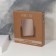 Mirror desktop, bilateral, with an increase, mirror surface 14.2 x 17.6 cm, beige/white color