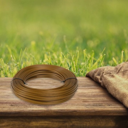 Artificial rattan 8 mm 100 m wave (metallic bronze)