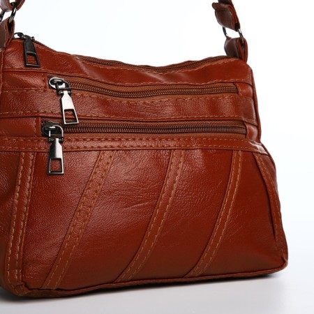Love bag with lightning, brown color-4