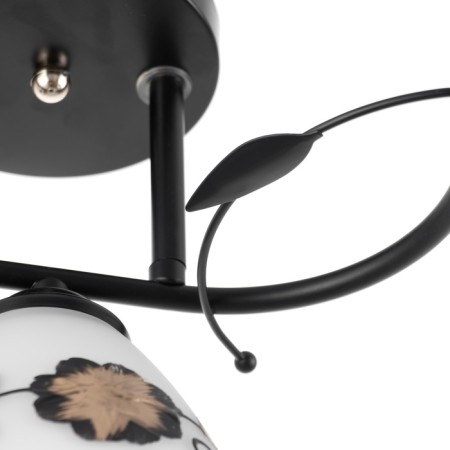 Chandelier "Arya" 3he27 40W black 58x26 cm-6