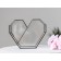 Florarium "Heart 3D" (black seams)