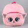 Baby plush backpack for the girl "Magic Fluff"