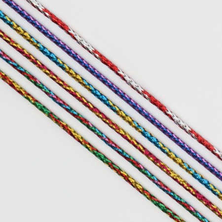 Hair threads, 96 cm, 6 pcs, brilliant color/mix-2