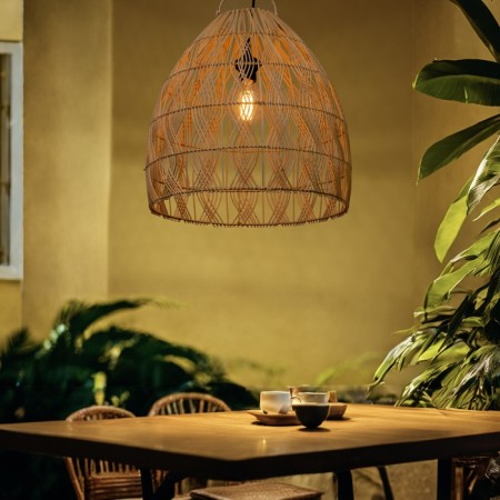 Ceiling Lamp from Rotan "Aldo" 1x120W, E27, 45x45x45 cm