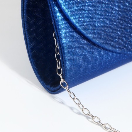 Magneta bag bag, long chain, blue color-3