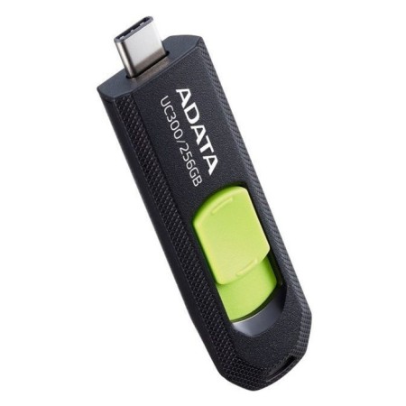 A-DATA 256GB Type-C UC300 Acho-UC300-256G-RBK/GN USB3.2 Black/Green-1