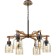 CALMA chandelier, 6x60W E27, black color