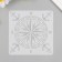 Stencil plastic "Compass, anchor" 15x15 cm