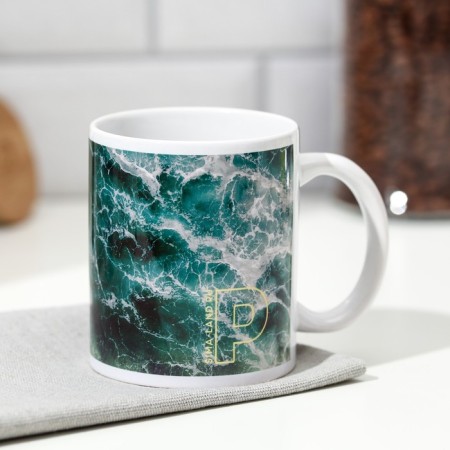 Sublimation circle "Roman" Ocean, 320 ml, with application-2