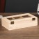 Casket Wood for painting for trifles with a glass insert 17x10x4.5 cm