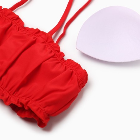 Swimsuit female separate minku color red, size 42-5