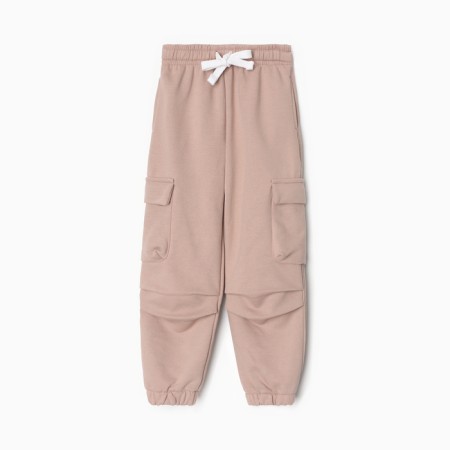 Children's pants minku, beige color, height 122 cm-8