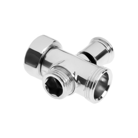ZEIN Z746 divertor, for the mixer, zinc body, brass switch, spring, chromium color-2