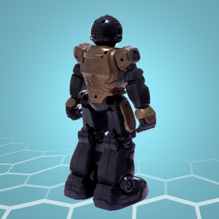 Robot radio -controlled "hero", Russian chip, works from the battery-6
