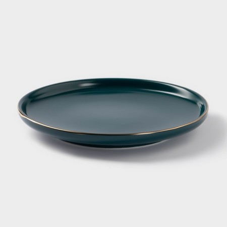 Ceramic pies "Emerald", d = 15 cm, green color-1