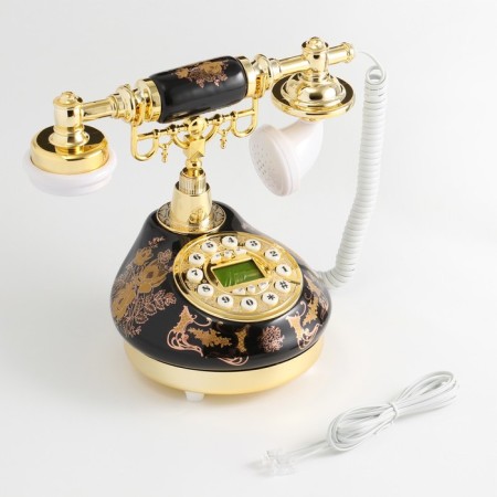 Retro telephone "Golden Pattern"-1