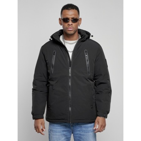 Sports male winter, size 50, black color-6