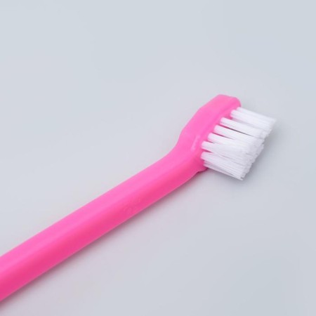 Set of dental brush two -sided + brush Batter + Massager for gums (set 3 pcs), mix-2