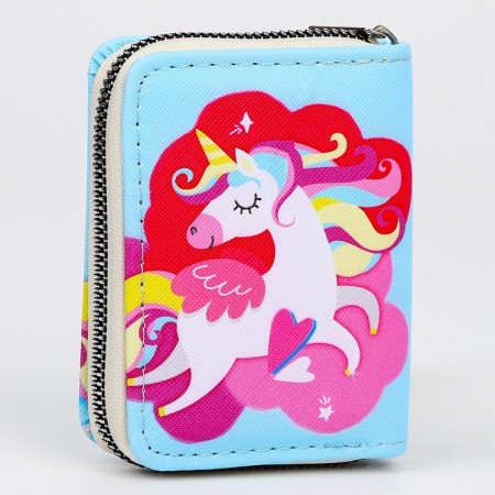 Kids children's wallet, 2 lightning departments, Mix color-2