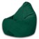 The hand-bag “Pear” is positive Modus, size l, diameter 80 cm, height 100 cm, velor, green color
