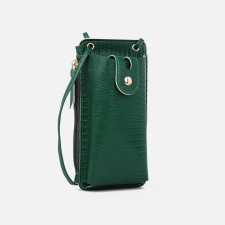 Baby bag on magnet, long belt, green color