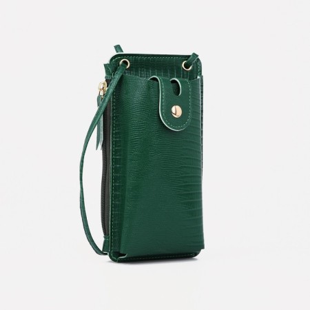 Baby bag on magnet, long belt, green color
