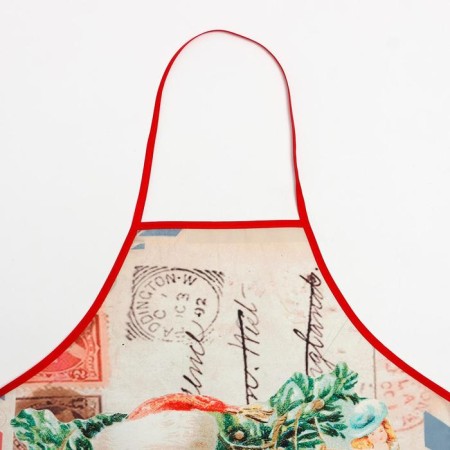 Kitchen New Year's kit “New Year”, apron 70x80 cm, sequence17x17cm, mittens-output 26x16cm-1