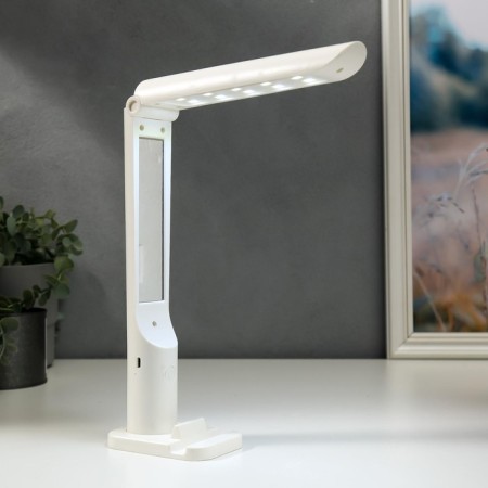 Table touch lamp 1522/1wt 10xLED 5W USB battery 3 white mode 6.5x9x25.5 cm Risalux-1