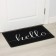 Rapid rug Ladom, 45 × 75 cm, PVC, black color