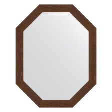 Mirror in the baguette frame, mosaic antique copper 70 mm, 72x92 cm