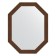 Mirror in the baguette frame, mosaic antique copper 70 mm, 72x92 cm