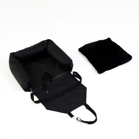 Autonomous Office for animals, eco -leather, black-6