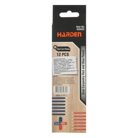 Pencils Malar Harden 620425, two -tone, 10x7.5x176 mm, 12 pieces-4