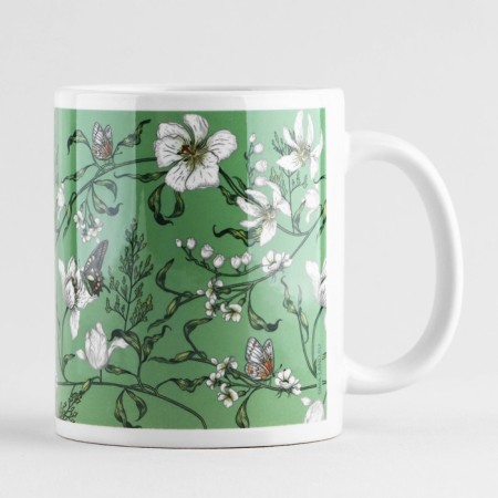 Ceramic "Irina" classic, 320 ml, green color-2